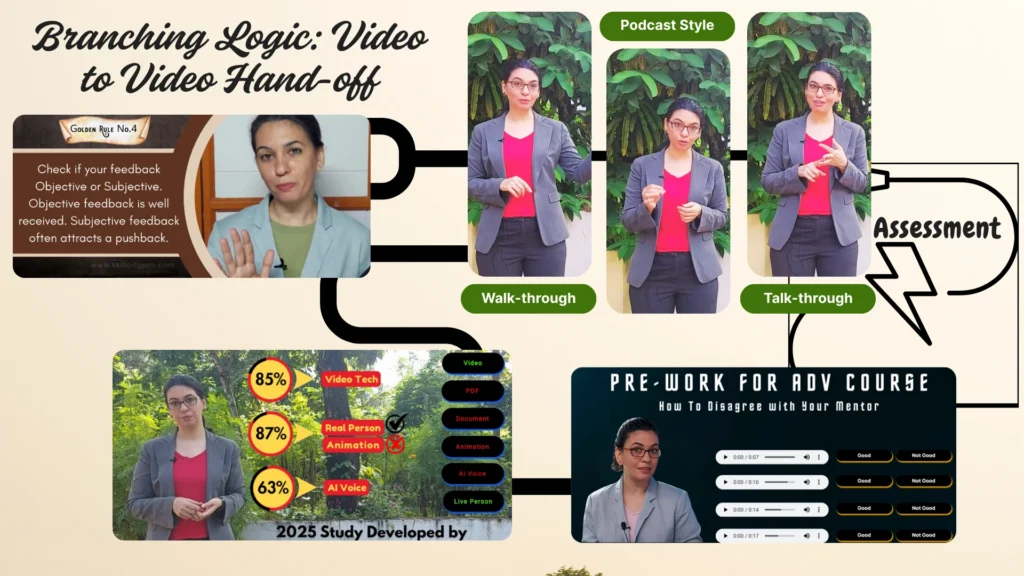 branching logic vid to vid hand off